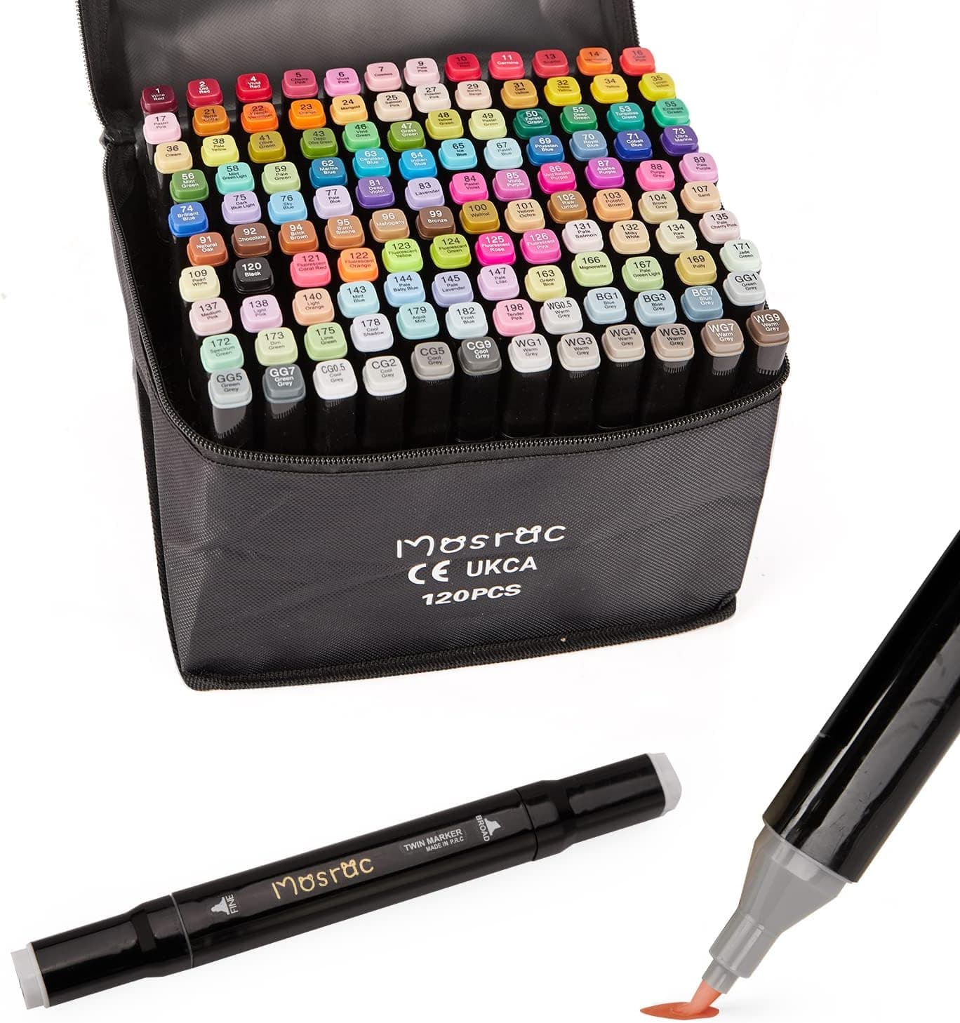 Feutre a Alcool Twinmarkers 121 Couleurs – produit de coloriage mystère adulte