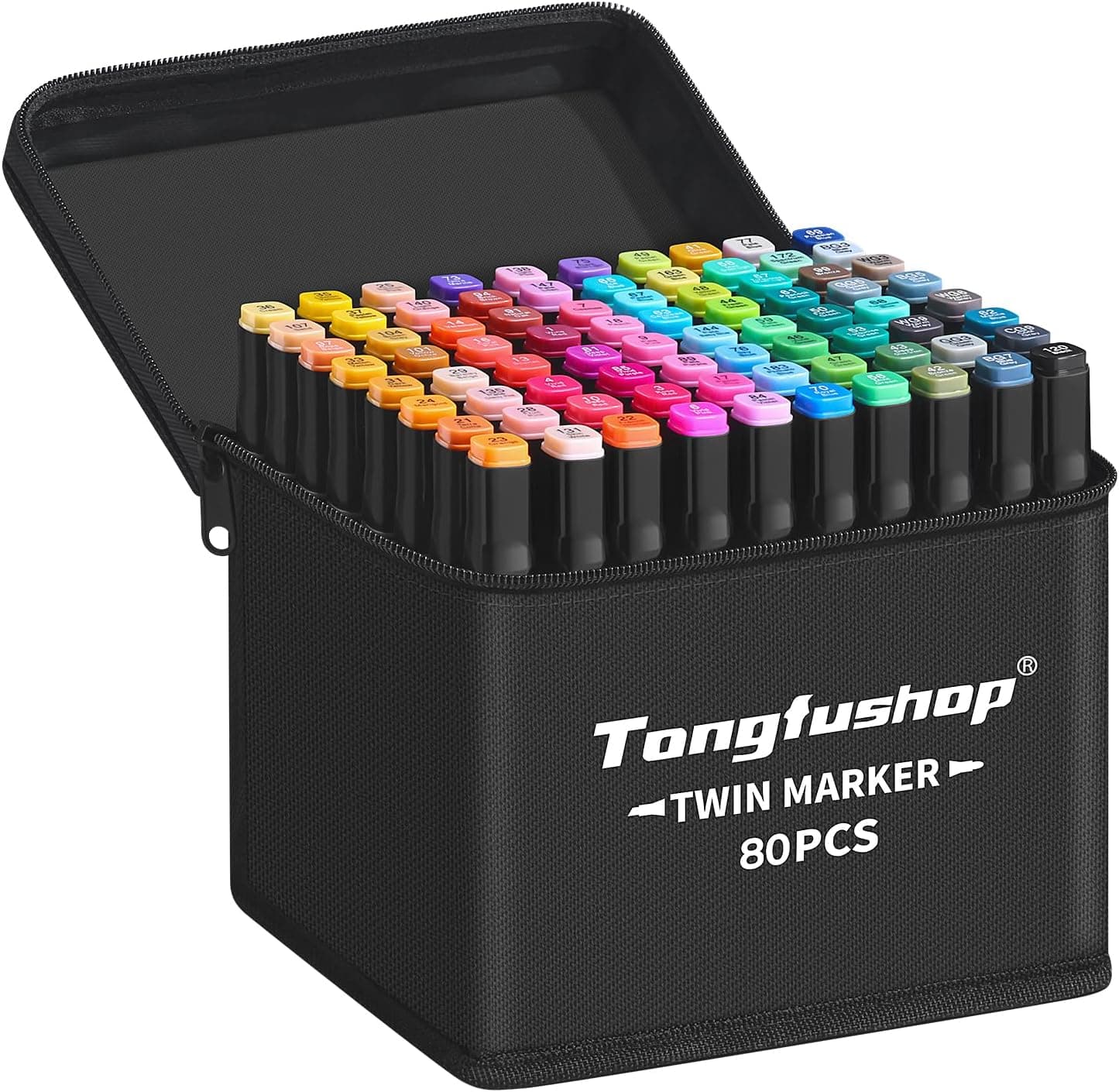80+2 Couleurs Feutre a Alcool Set – produit de coloriage mystère adulte