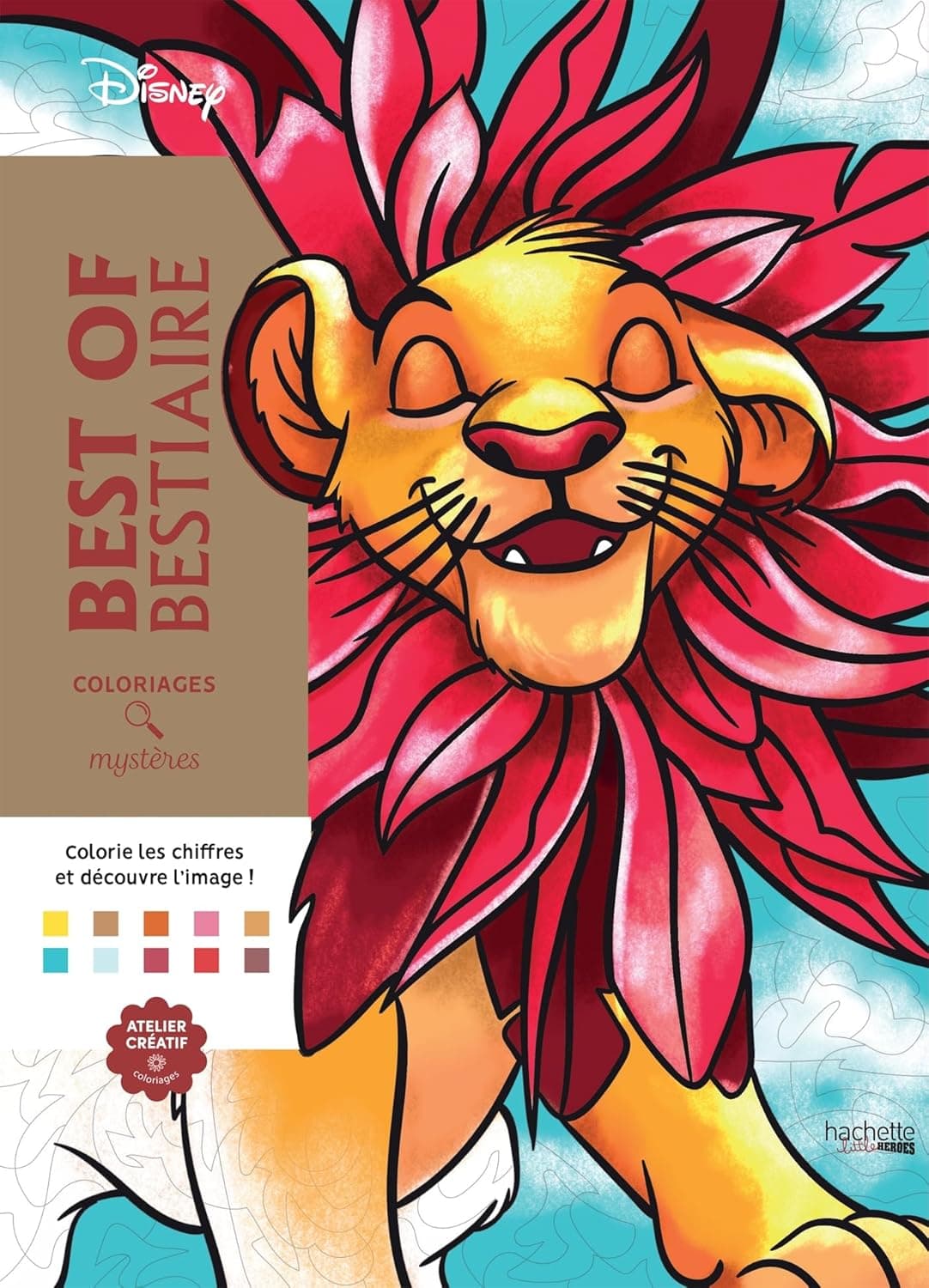 Coloriages mystères Disney - Best of - Bestiaire – produit de coloriage mystère adulte