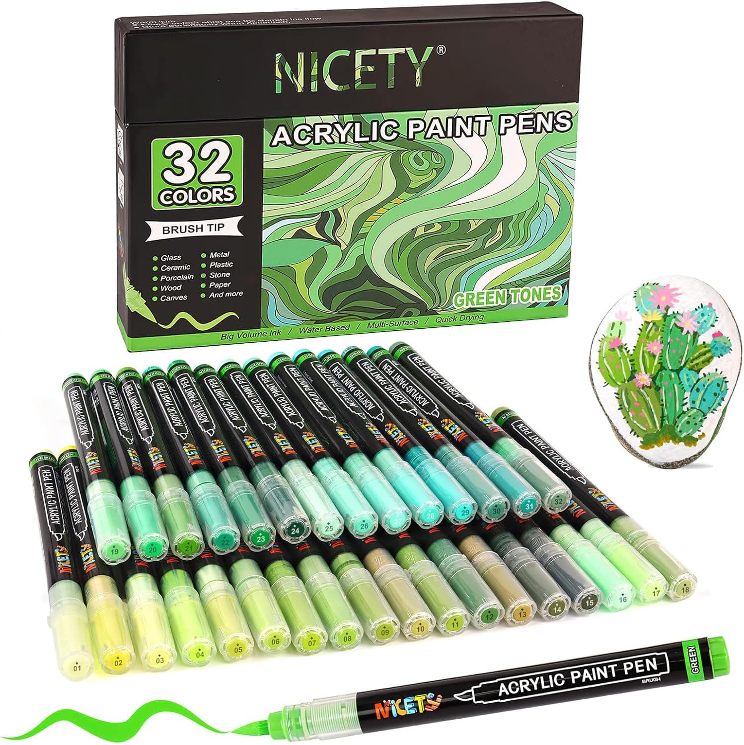 NICETY 32 vert – produit de coloriage mystère adulte