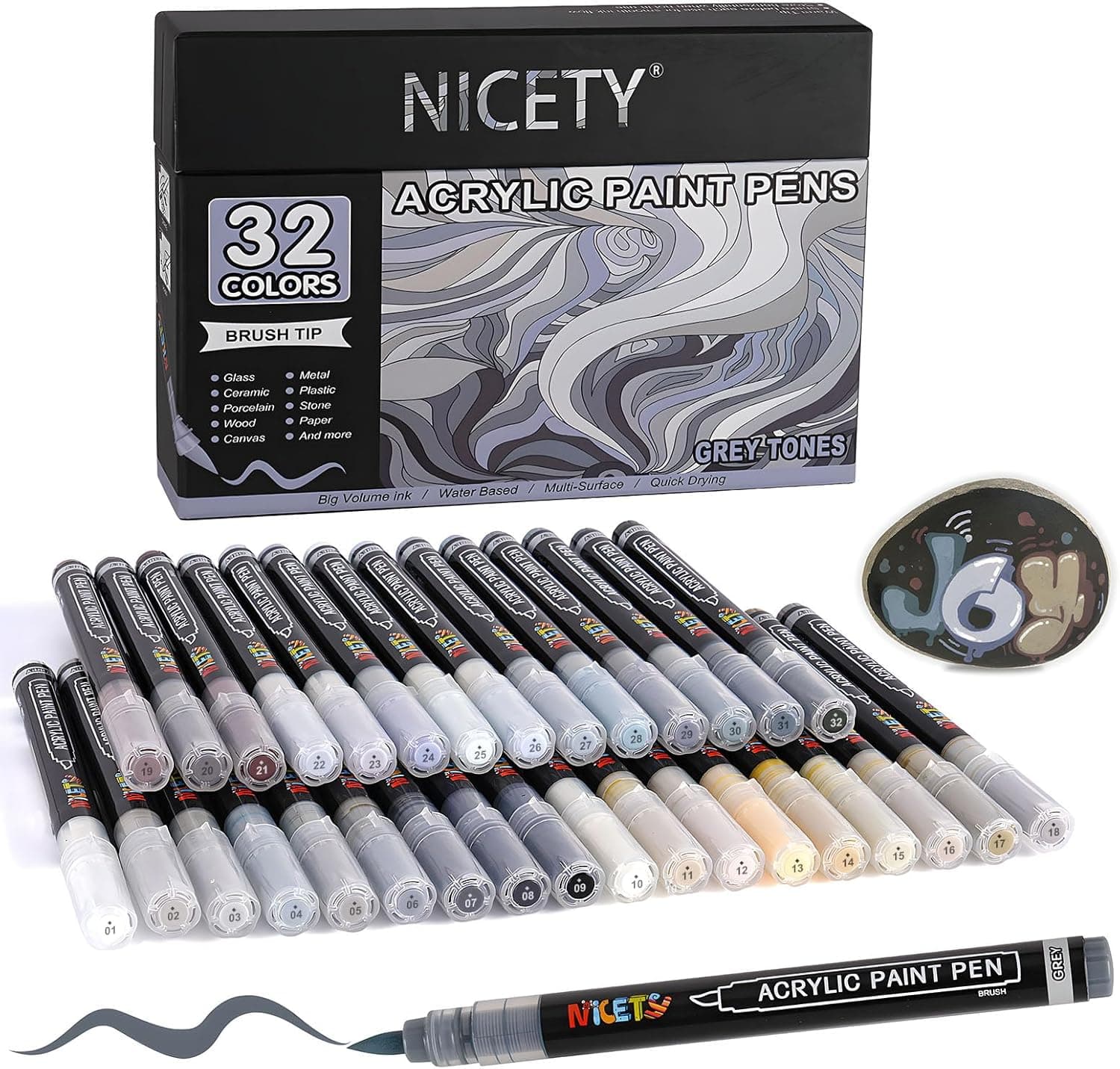 NICETY 32 gris – produit de coloriage mystère adulte