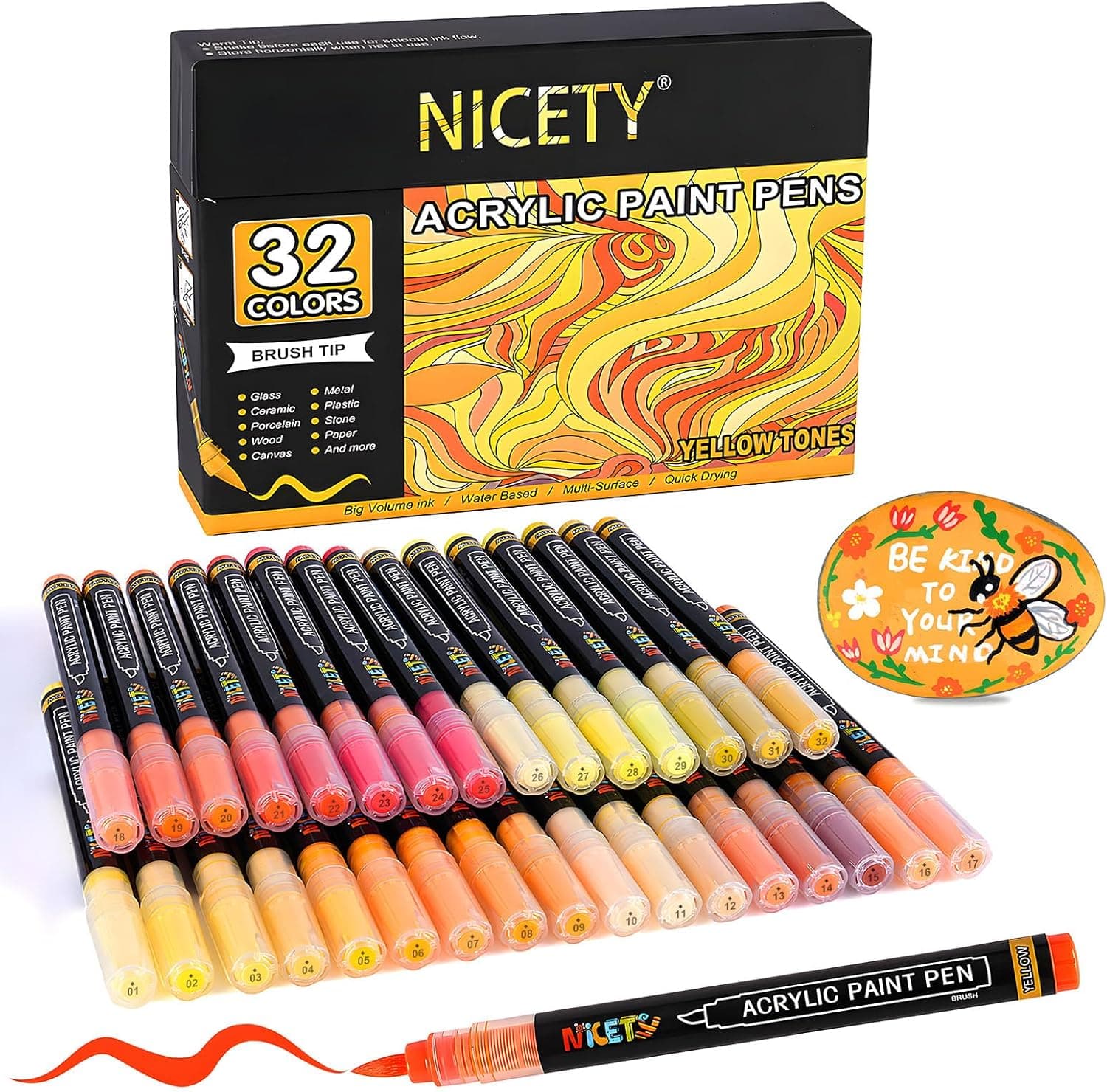 NICETY 32 jaune – produit de coloriage mystère adulte