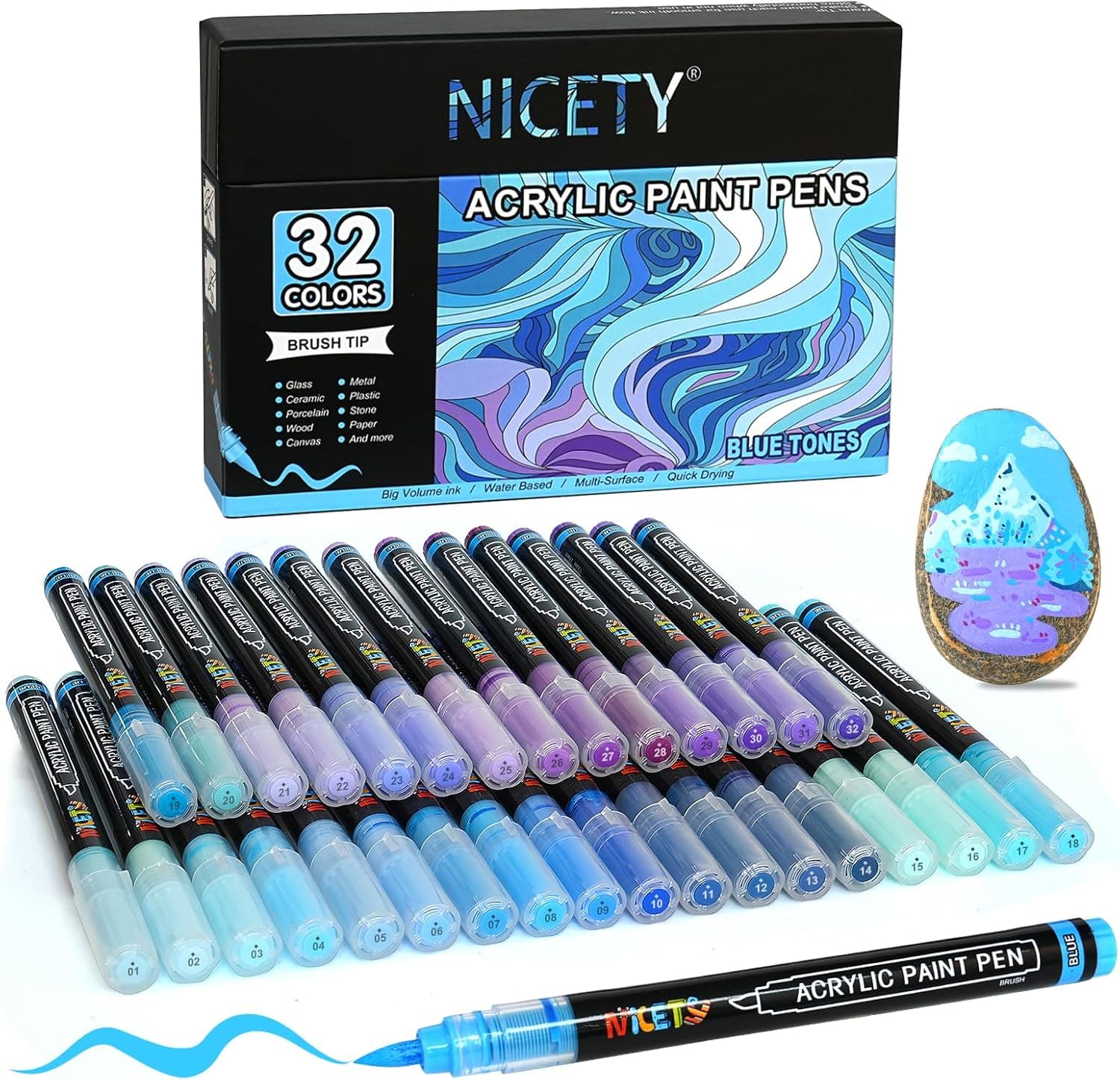 NICETY 32 bleu – produit de coloriage mystère adulte