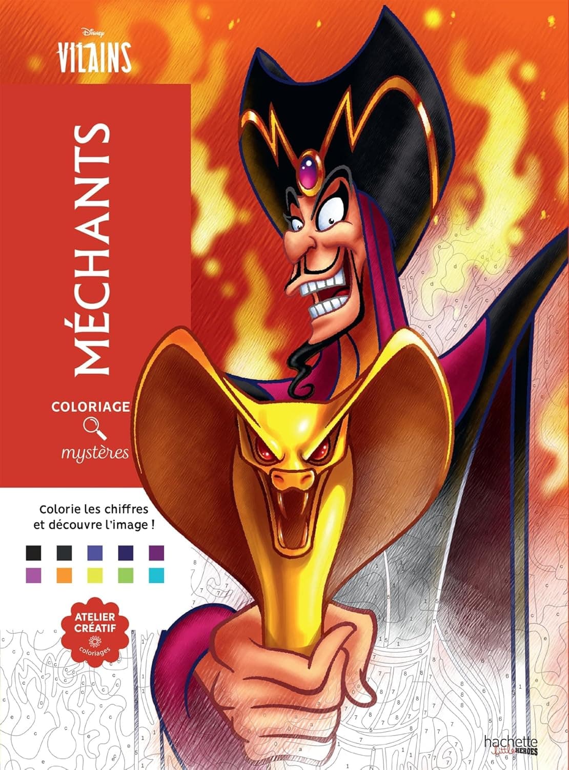Coloriages mystères Disney Méchants – produit de coloriage mystère adulte
