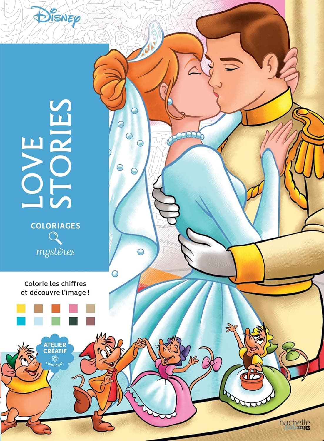 Coloriages mystères Disney - Love Stories – produit de coloriage mystère adulte