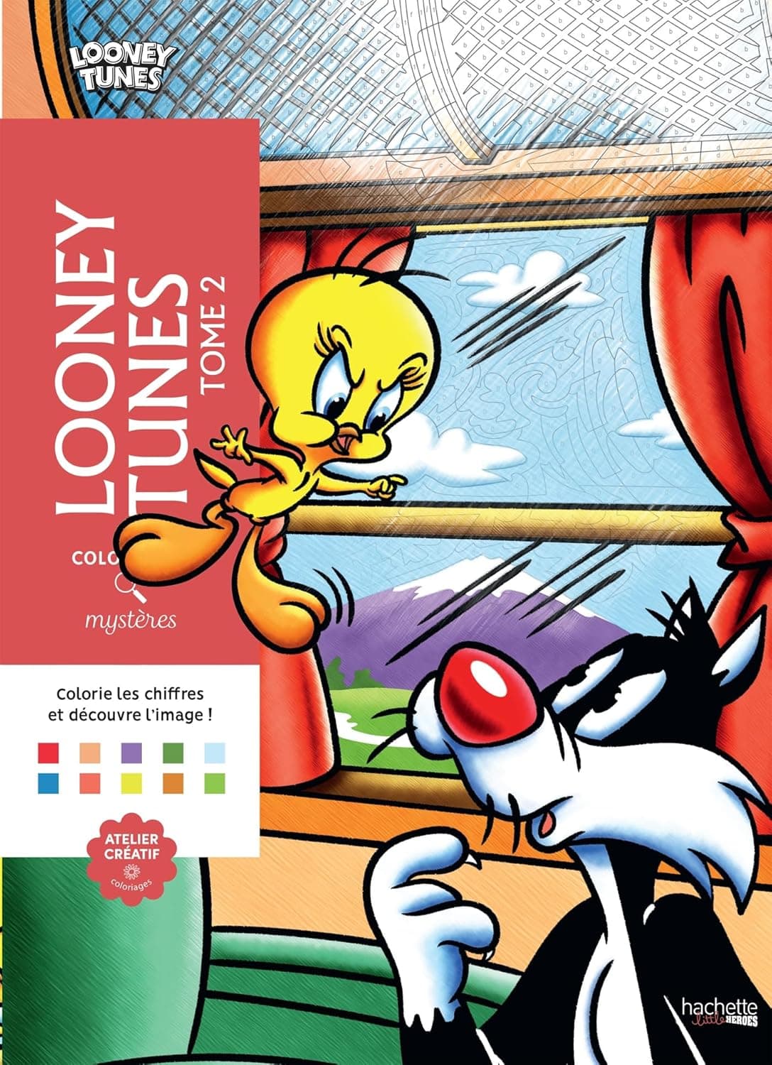 Coloriages mystères - Looney Tunes T2 – produit de coloriage mystère adulte