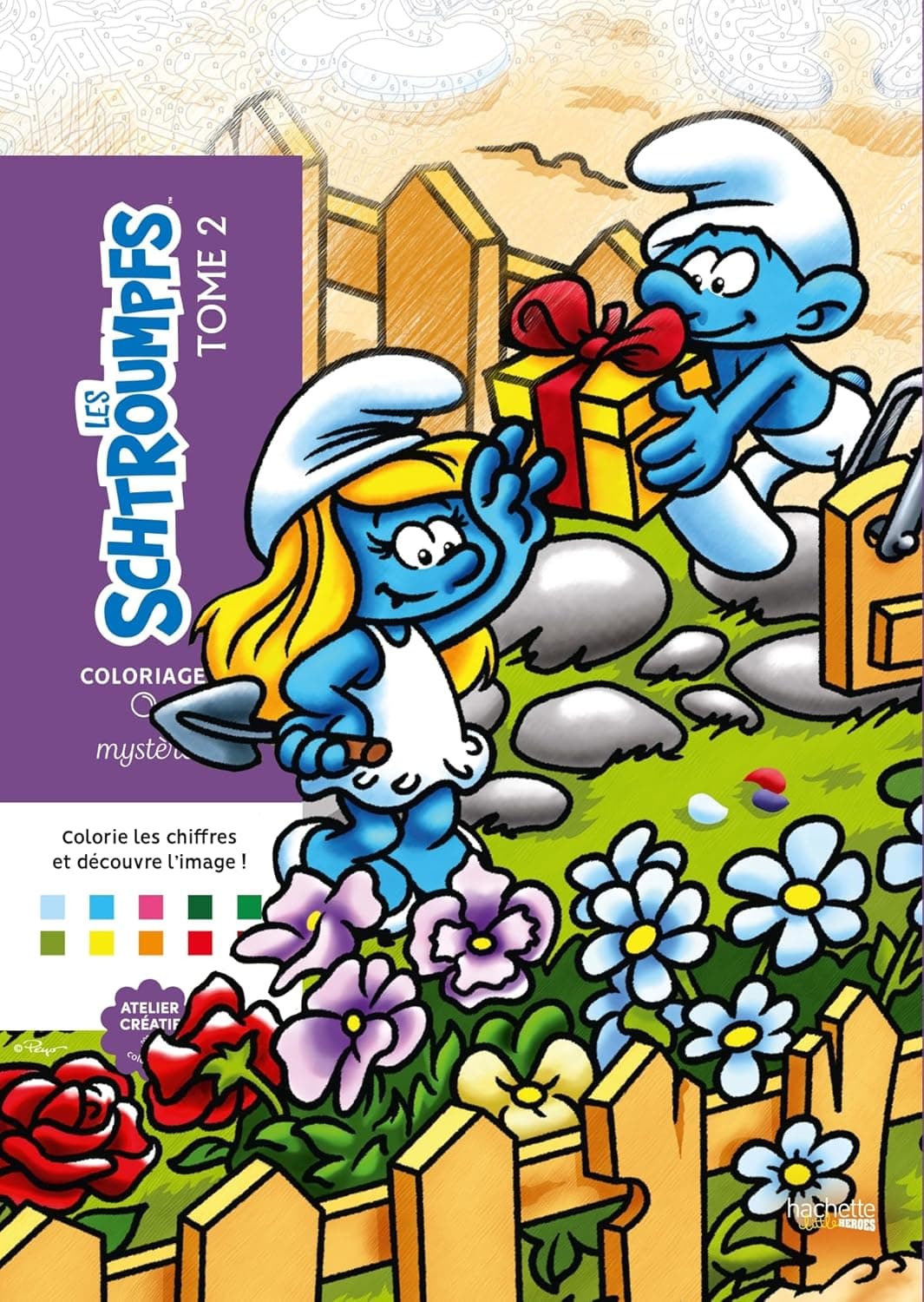 Coloriages mystères - Schtroumpfs Tome 2 – produit de coloriage mystère adulte