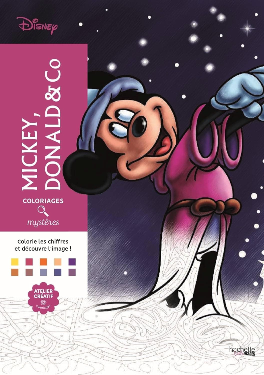 Coloriages Mystères Disney Mickey, Donald & Co – produit de coloriage mystère adulte