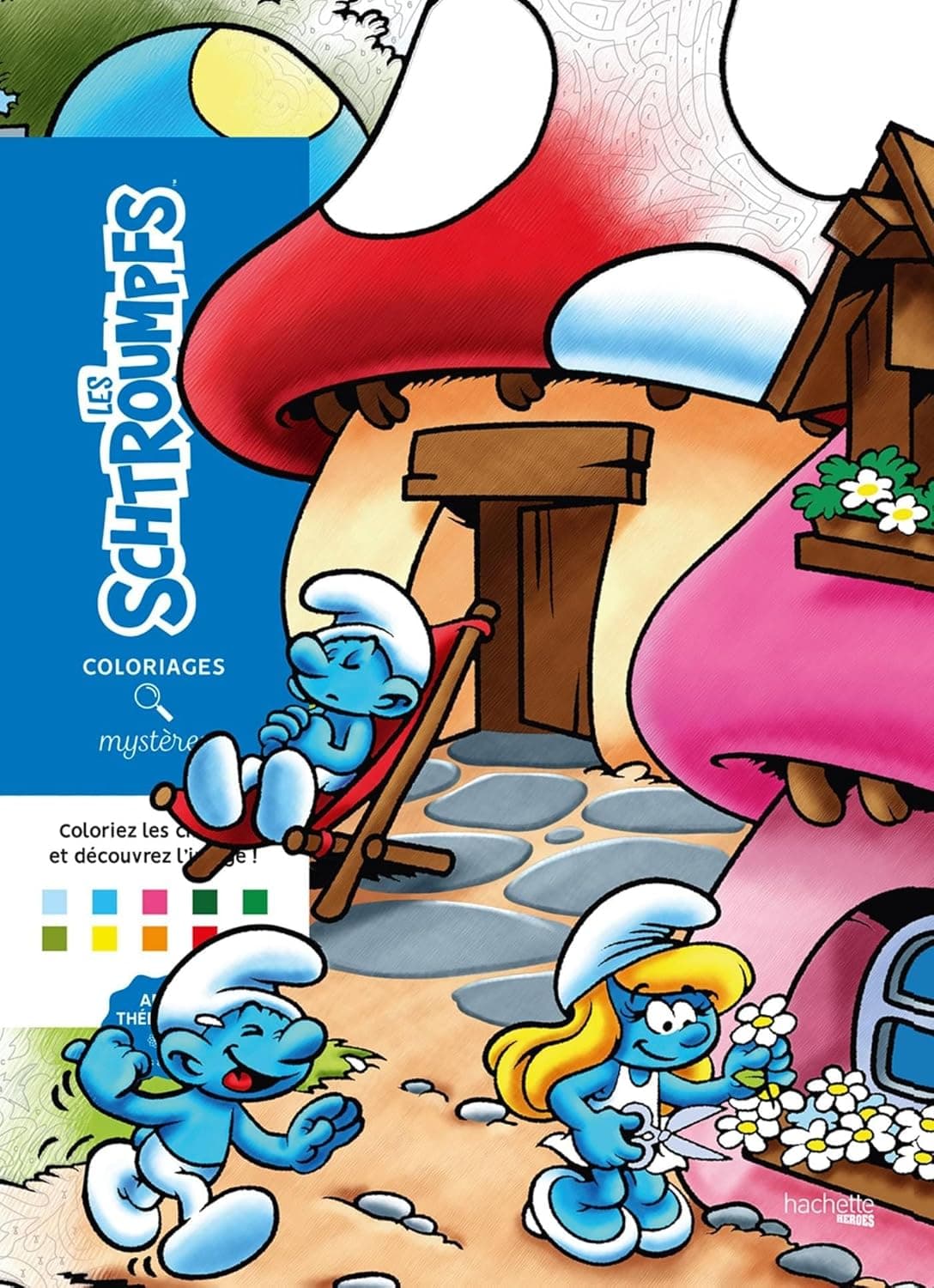 Coloriages mystères - Schtroumpfs – produit de coloriage mystère adulte